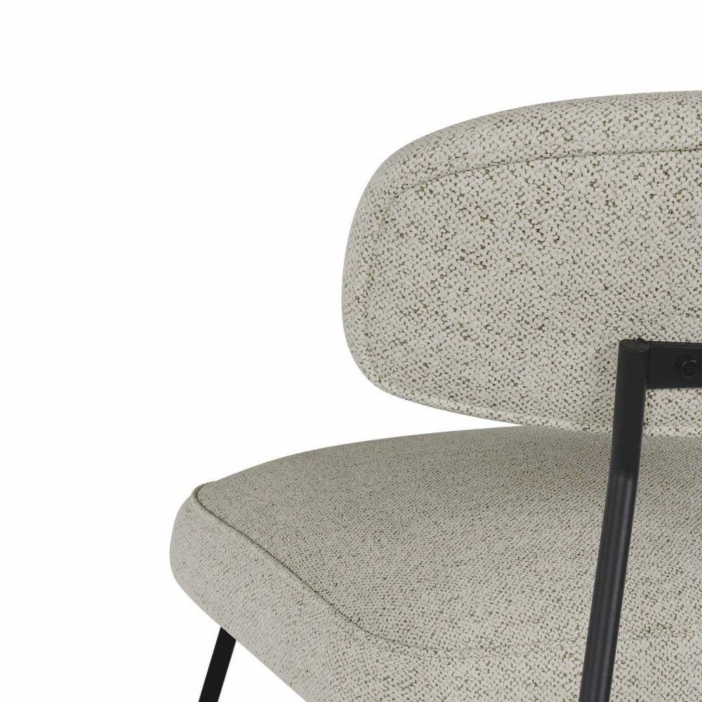 Fotoliu modern cu cadru metalic NICOSIA Taupe L64cm x A74cm x H73cm