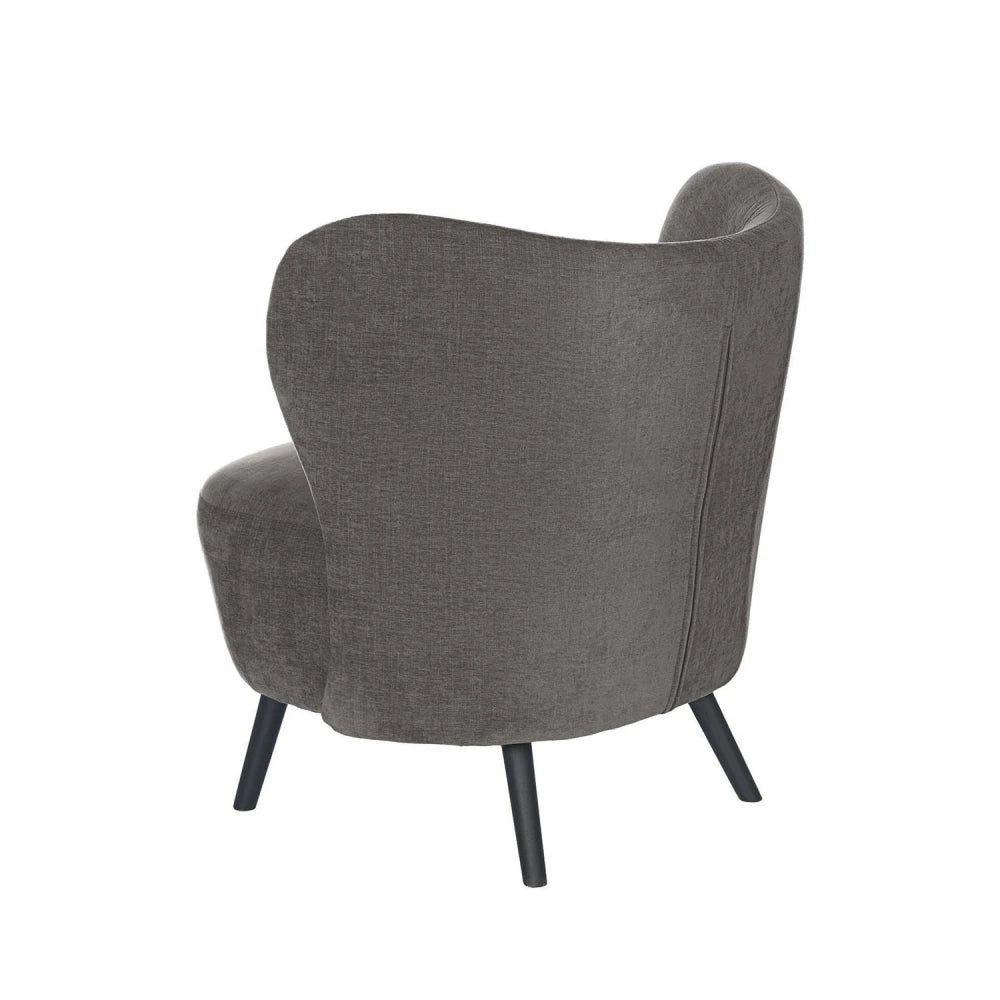 Fotoliu modern cu profil jos OPORTO Gri inchis L75cm x A70cm x H80cm