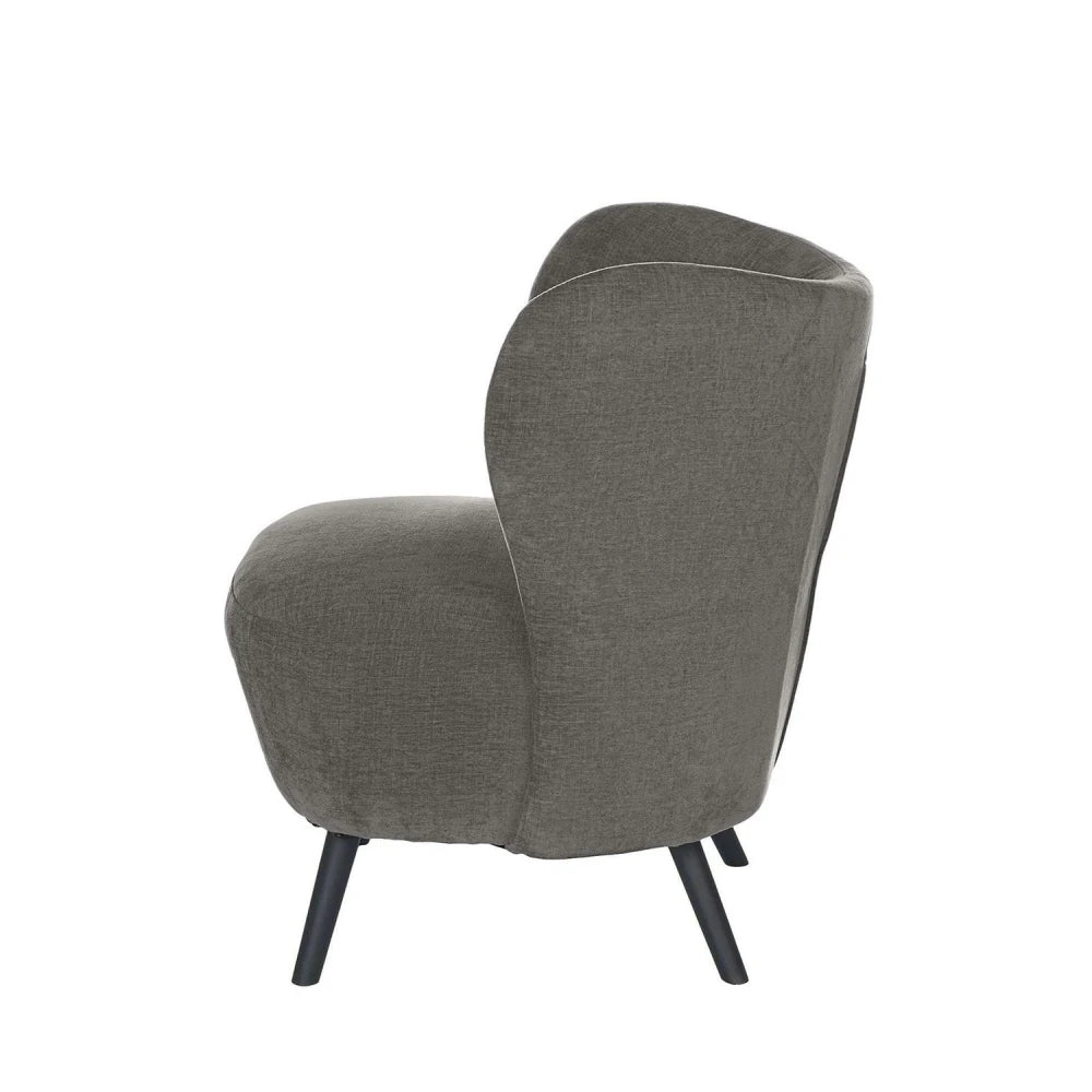 Fotoliu modern cu profil jos OPORTO Gri inchis L75cm x A70cm x H80cm