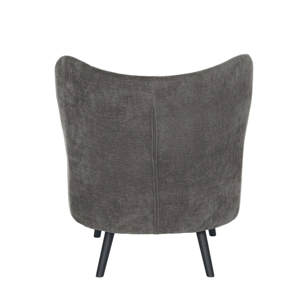Fotoliu modern cu profil jos OPORTO Gri inchis L75cm x A70cm x H80cm