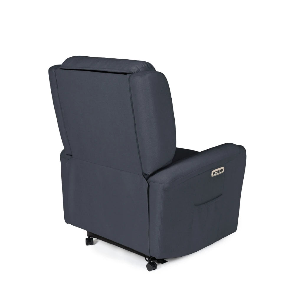 Fotoliu cu recliner electric 1 motor AKARI Gri inchis L70cm x A86cm x H145cm