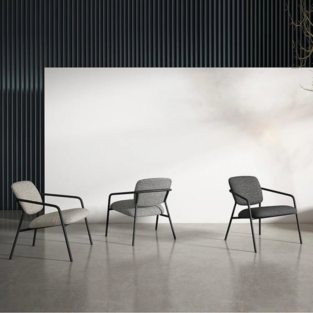 Fotoliu modern VALETA Gri deschis L70cm x A65cm x H74cm