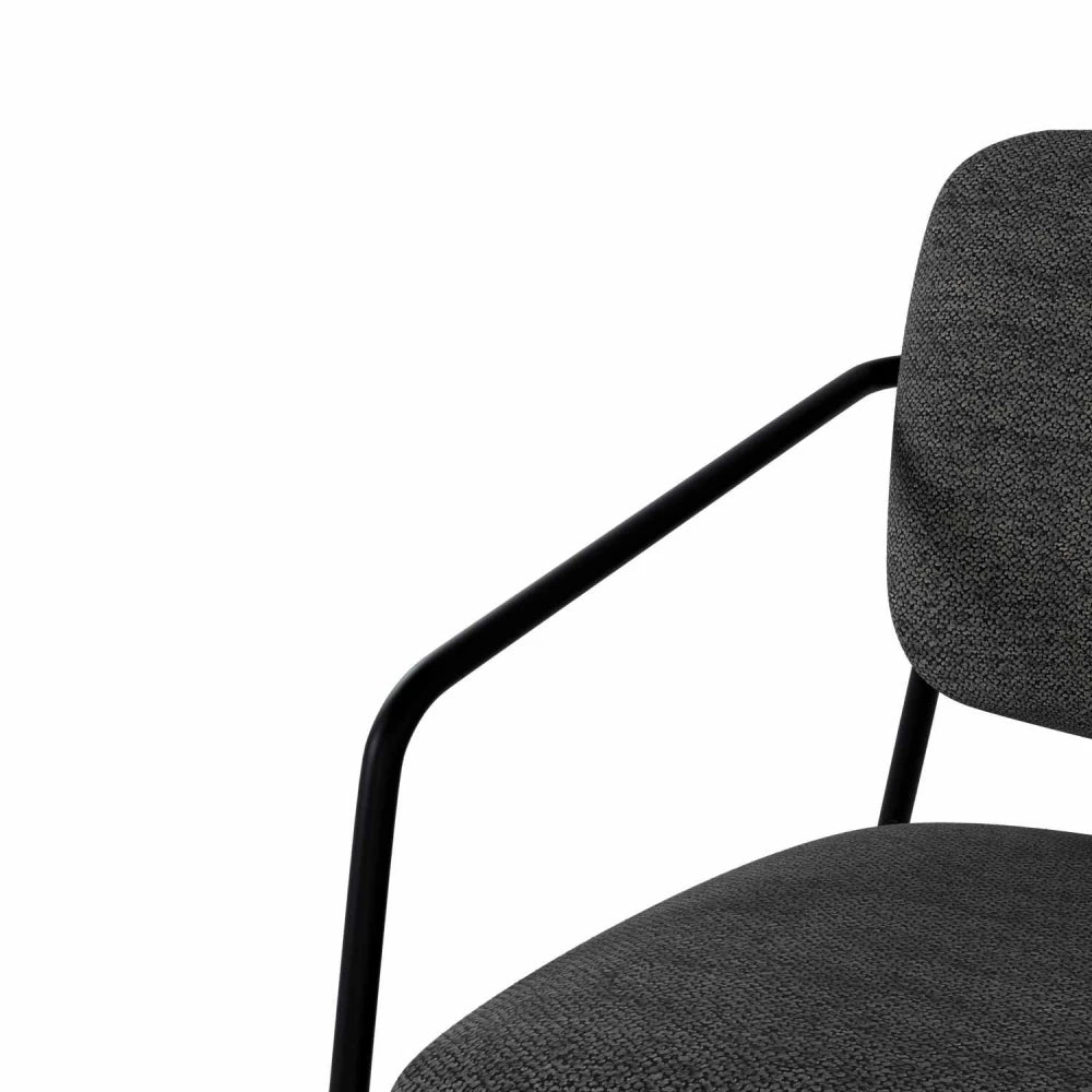 Fotoliu modern VALETA Gri inchis L70cm x A65cm x H74cm
