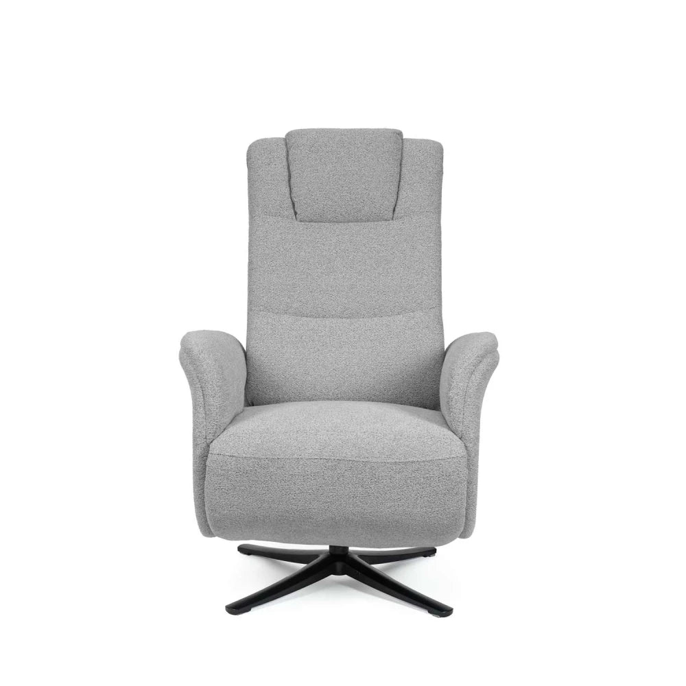 Fotoliu cu recliner electric 2 motoare rotativ 360 SATOMI Gri L74cm x A86cm x H114cm