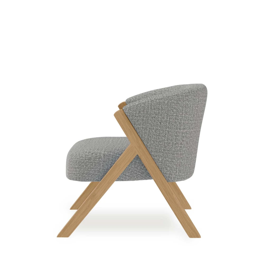 Fotoliu clasic SINTRA Gri deschis L67cm x A70cm x H68cm