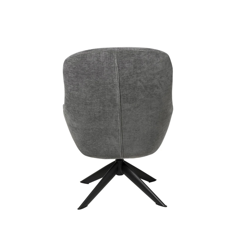 Fotoliu rotativ 360 BOLONIA Gri inchis L72.5cm x A78cm x H98cm