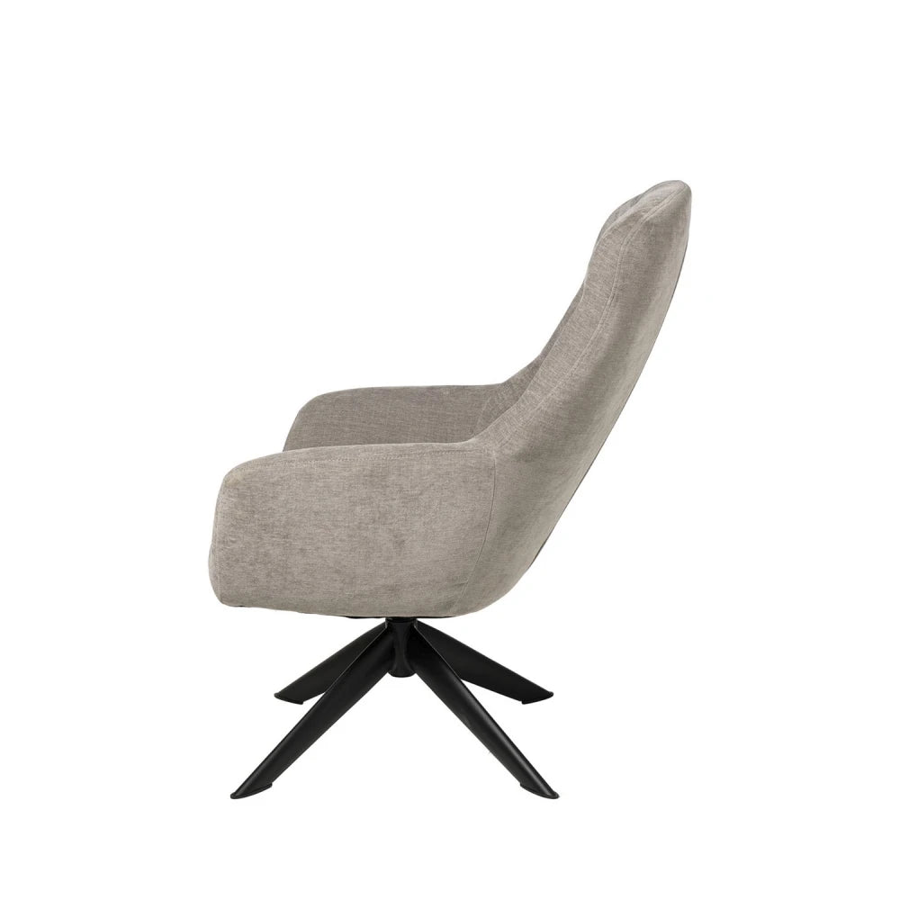 Fotoliu rotativ 360 BOLONIA Gri deschis L72.5cm x A78cm x H98cm