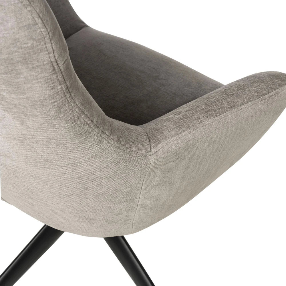 Fotoliu rotativ 360 BOLONIA Gri deschis L72.5cm x A78cm x H98cm