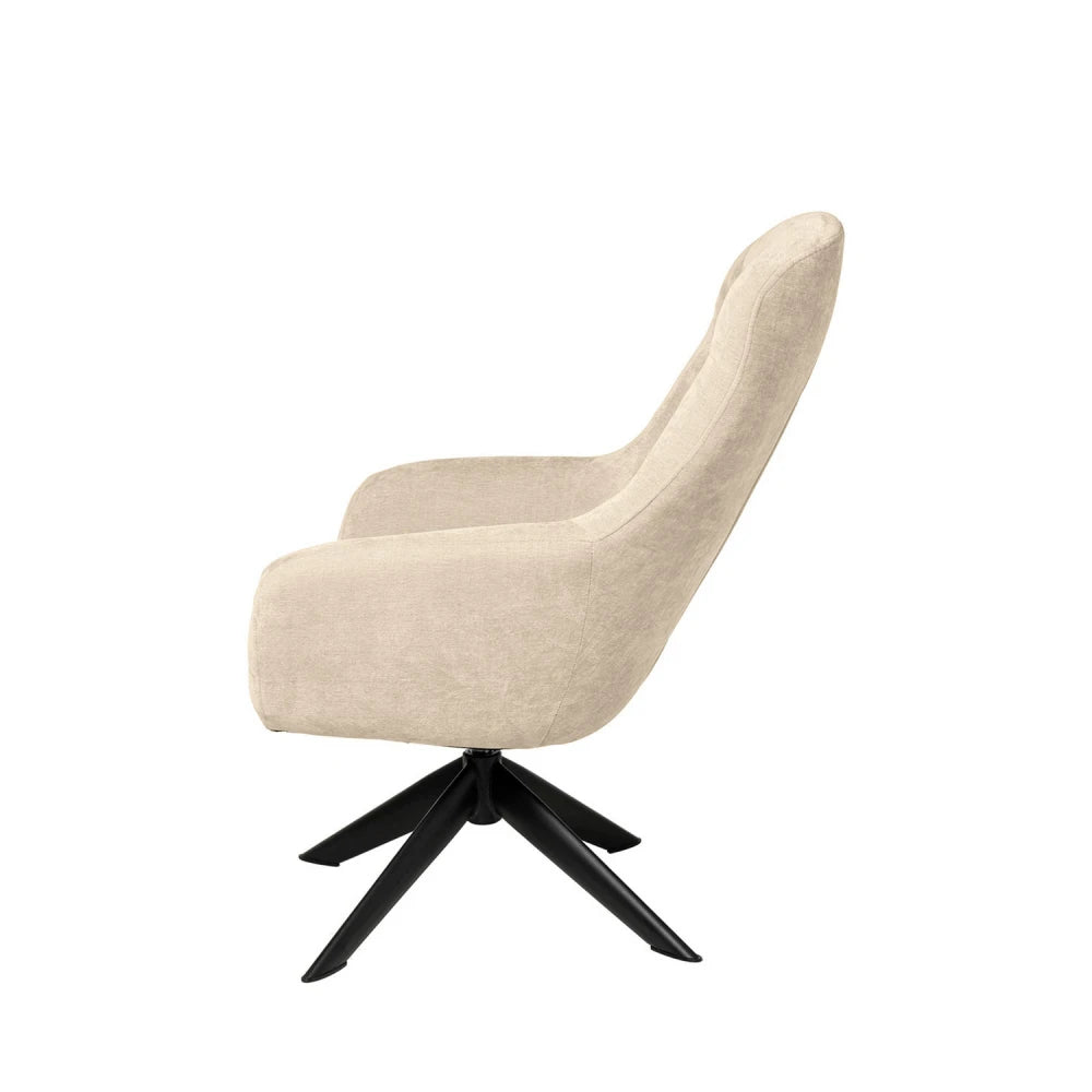 Fotoliu rotativ 360 BOLONIA Bej L72.5cm x A78cm x H98cm