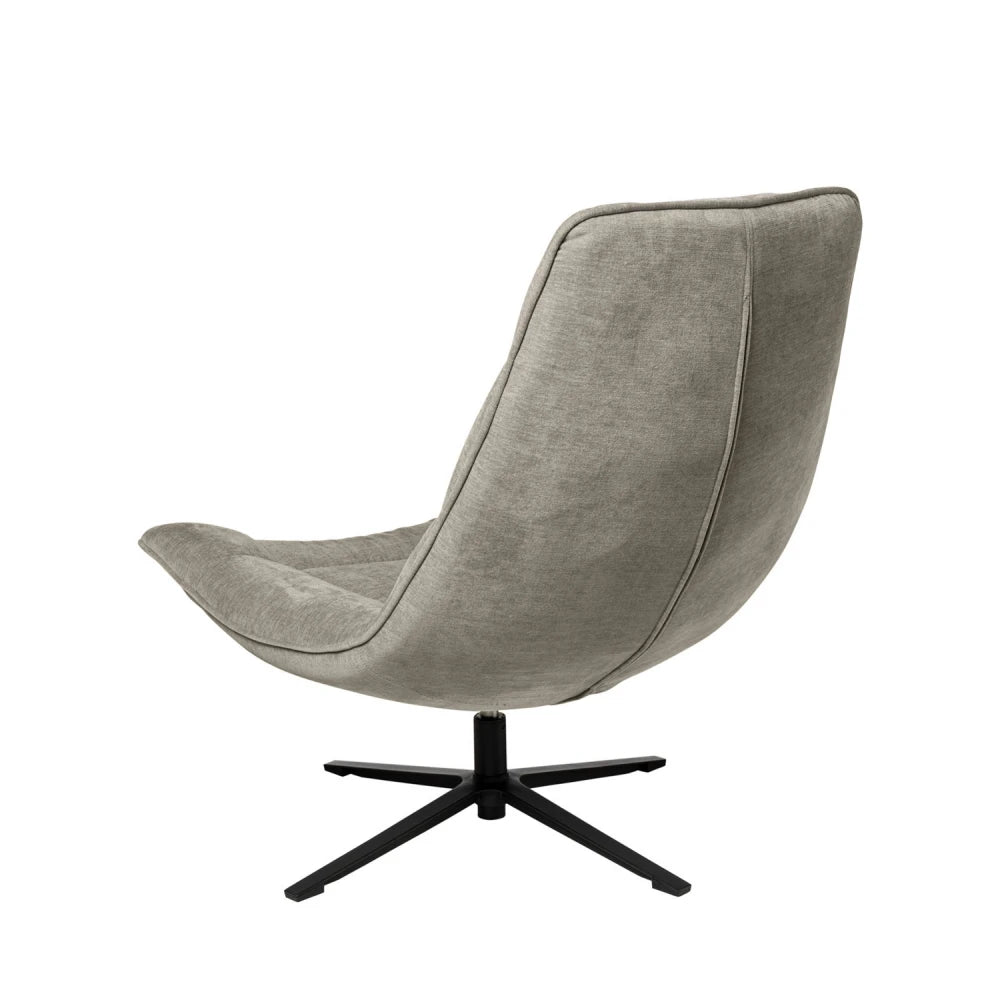 Fotoliu rotativ 360 PARMA Gri deschis L83cm x A93cm x H98cm