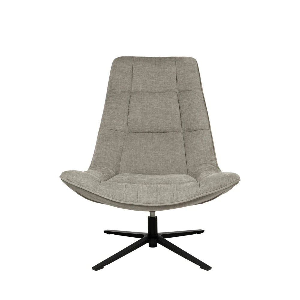 Fotoliu rotativ 360 PARMA Gri deschis L83cm x A93cm x H98cm