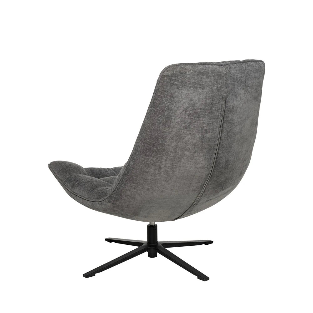 Fotoliu rotativ 360 PARMA Gri inchis L83cm x A93cm x H98cm
