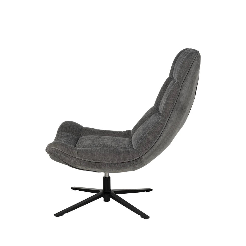 Fotoliu rotativ 360 PARMA Gri inchis L83cm x A93cm x H98cm