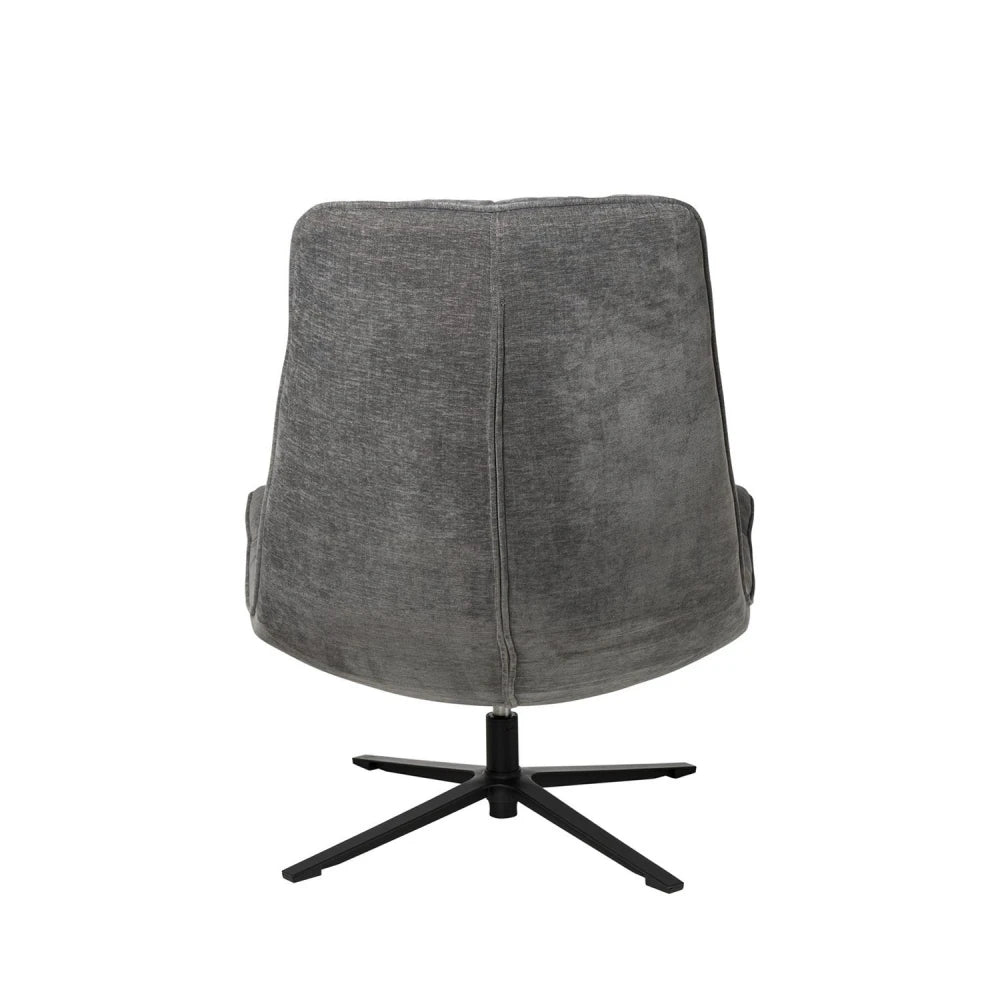 Fotoliu rotativ 360 PARMA Gri inchis L83cm x A93cm x H98cm