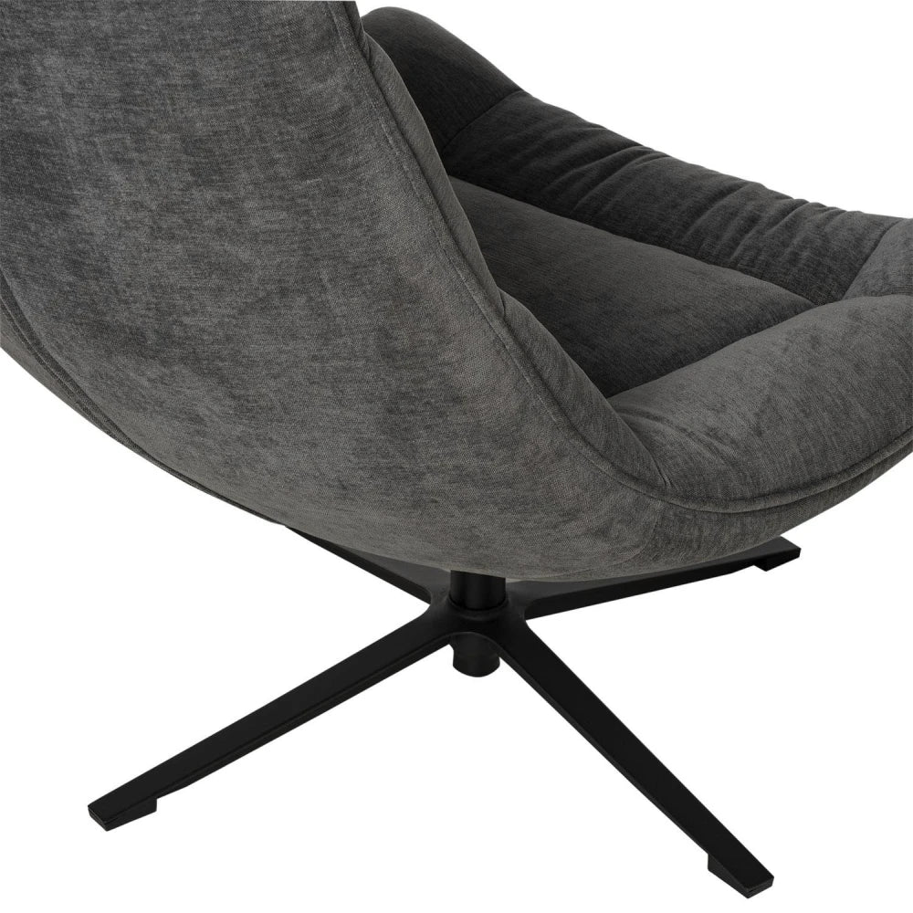 Fotoliu rotativ 360 PARMA Gri inchis L83cm x A93cm x H98cm