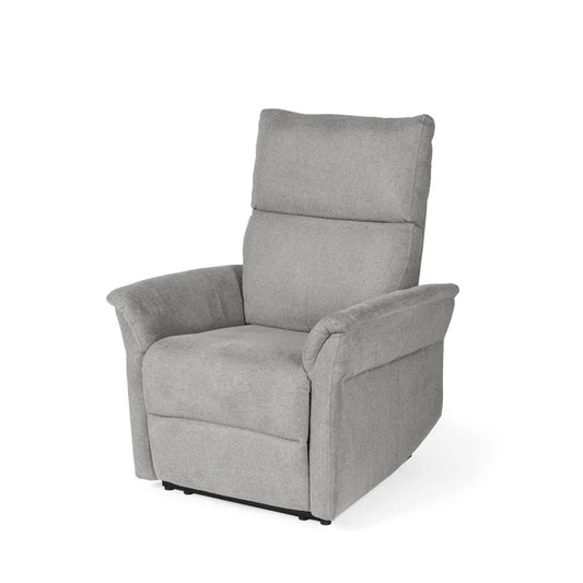 Fotoliu cu recliner electric 2 motoare MISAKI Gri deschis L66cm x A84cm x H107cm