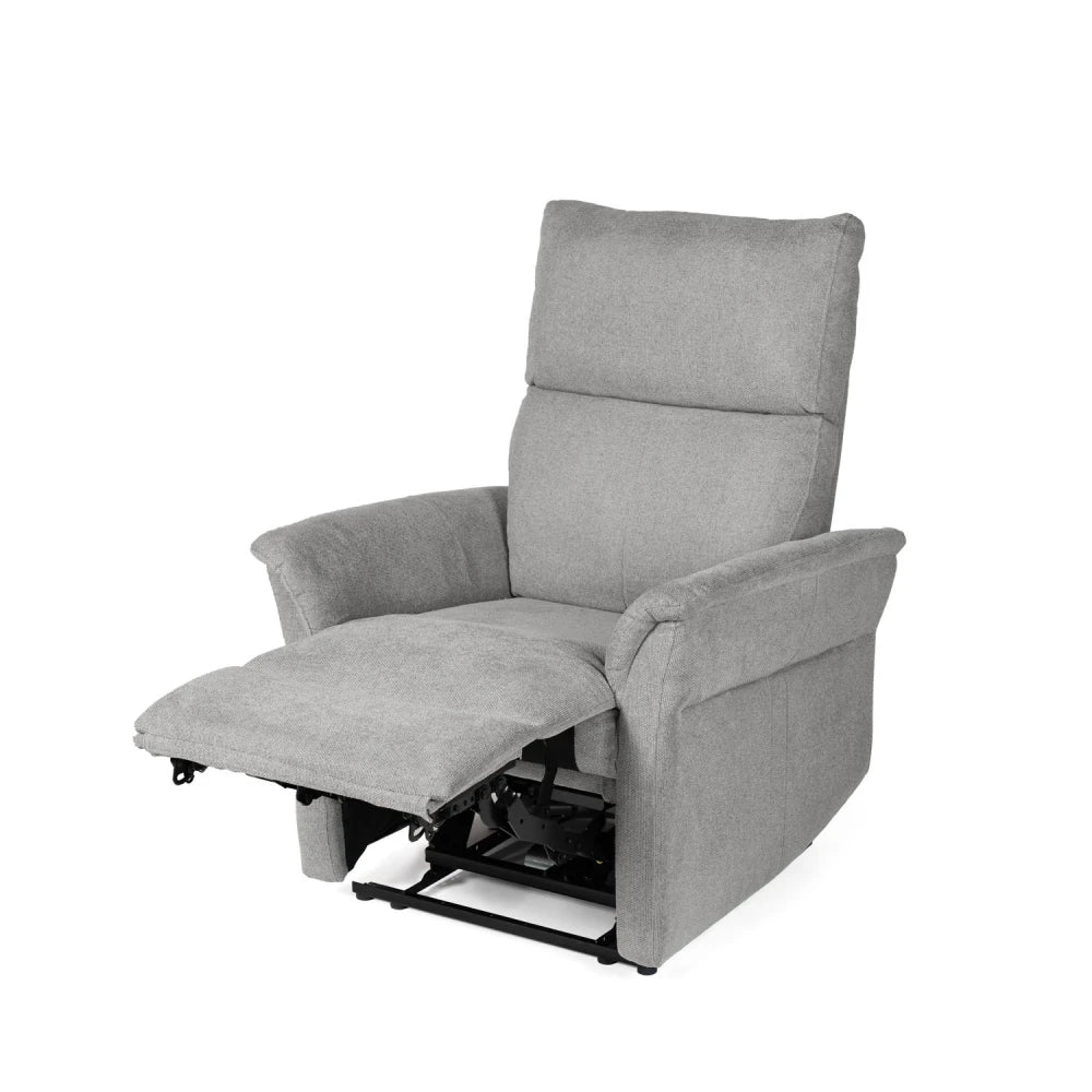Fotoliu cu recliner electric 2 motoare MISAKI Gri deschis L66cm x A84cm x H107cm