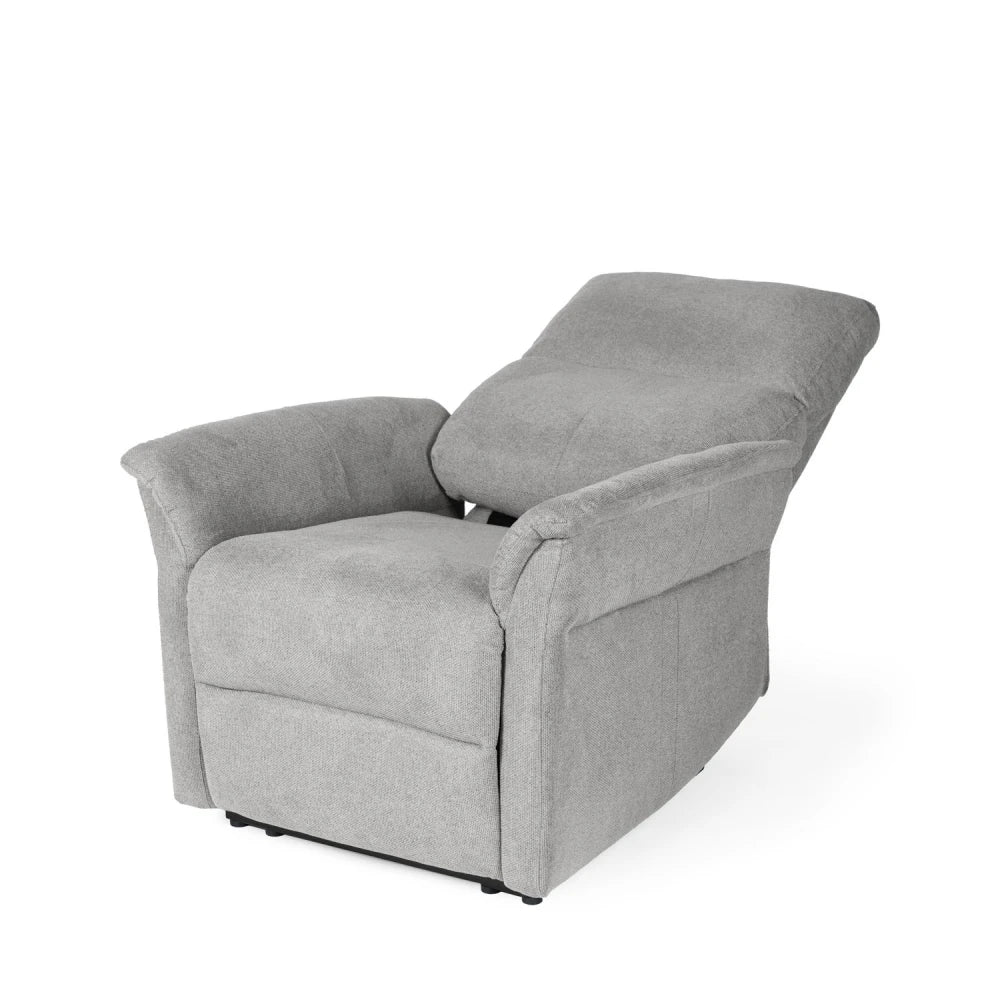 Fotoliu cu recliner electric 2 motoare MISAKI Gri deschis L66cm x A84cm x H107cm