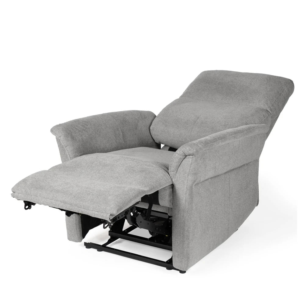 Fotoliu cu recliner electric 2 motoare MISAKI Gri deschis L66cm x A84cm x H107cm