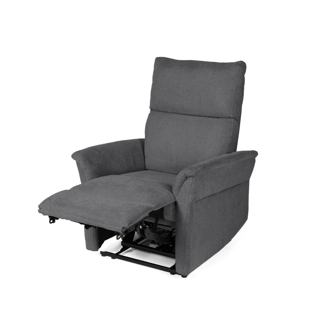 Fotoliu cu recliner electric 2 motoare MISAKI Gri inchis L66cm x A84cm x H107cm
