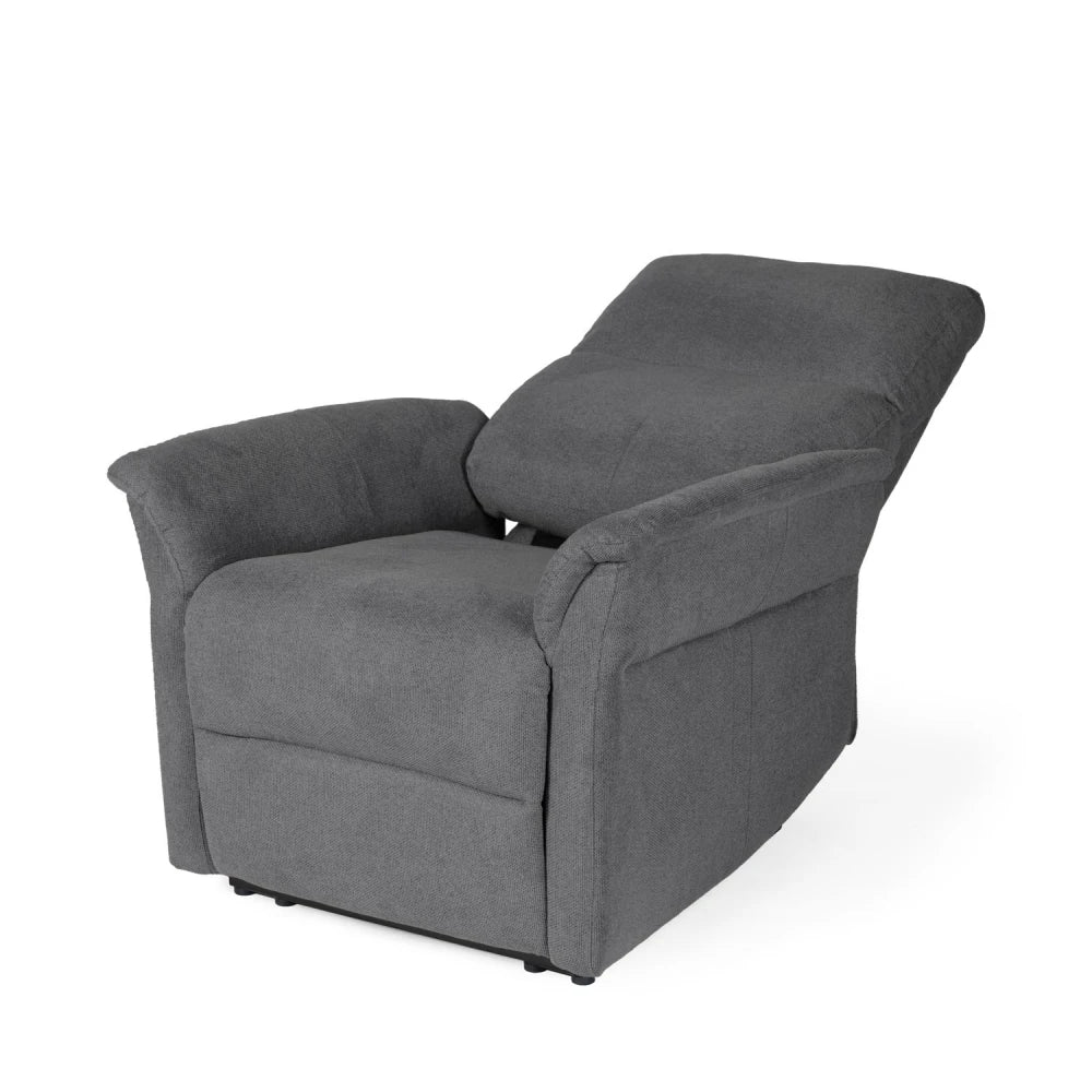 Fotoliu cu recliner electric 2 motoare MISAKI Gri inchis L66cm x A84cm x H107cm