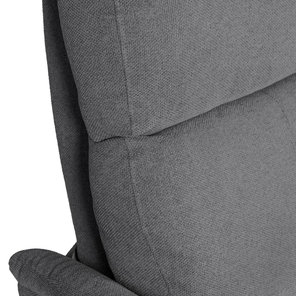 Fotoliu cu recliner electric 2 motoare MISAKI Gri inchis L66cm x A84cm x H107cm