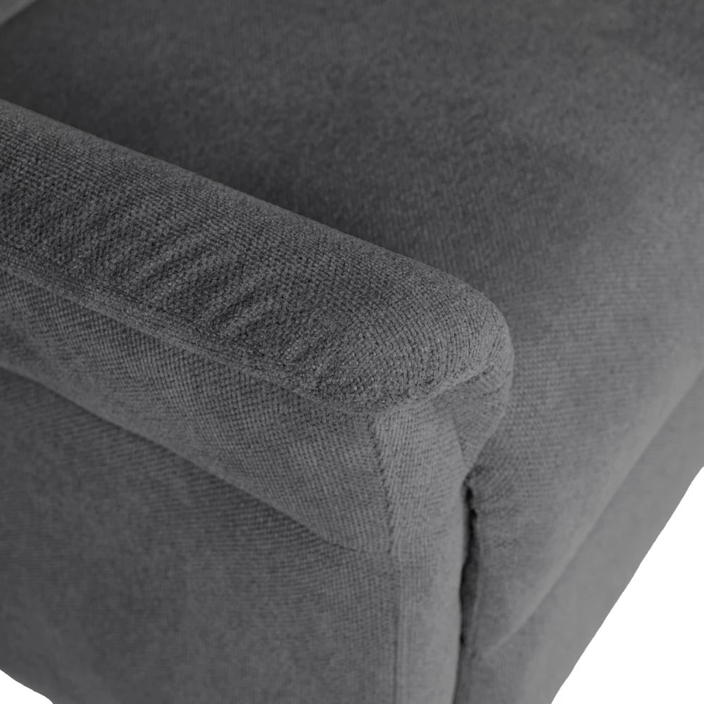 Fotoliu cu recliner electric 2 motoare MISAKI Gri inchis L66cm x A84cm x H107cm