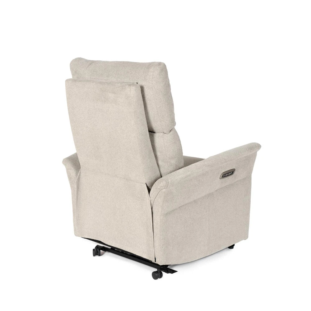 Fotoliu cu recliner electric 2 motoare MISAKI Bej L66cm x A84cm x H107cm