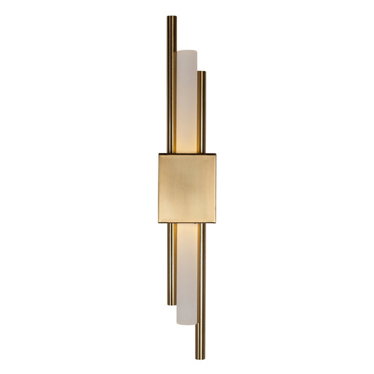 Aplica de perete din Metal si Acrilic Auriu/Alb L8xH50cm Mylas Richmond Interiors