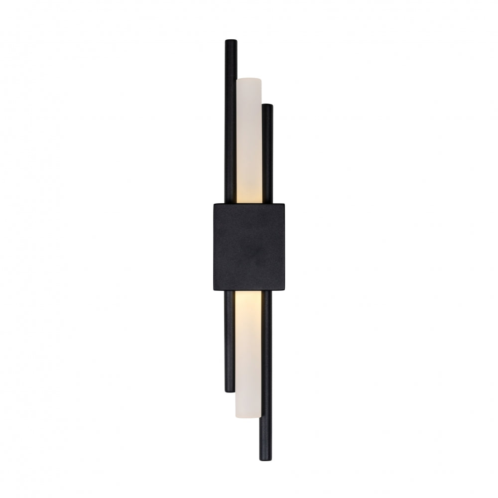 Aplica de perete din Metal si Acrilic Negru/Alb L8xH50cm Mylas Richmond Interiors