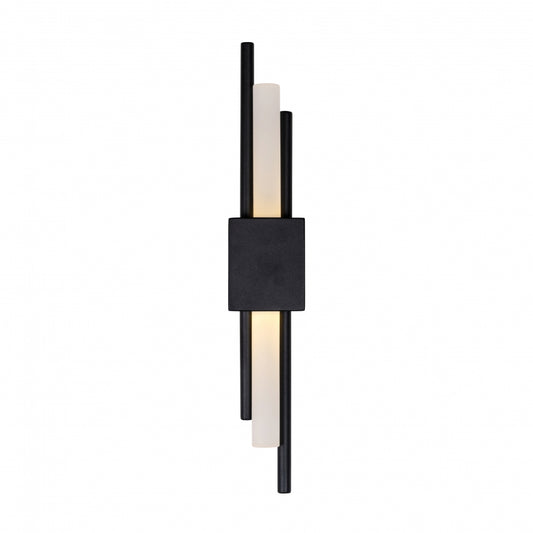 Aplica de perete din Metal si Acrilic Negru/Alb L8xH50cm Mylas Richmond Interiors