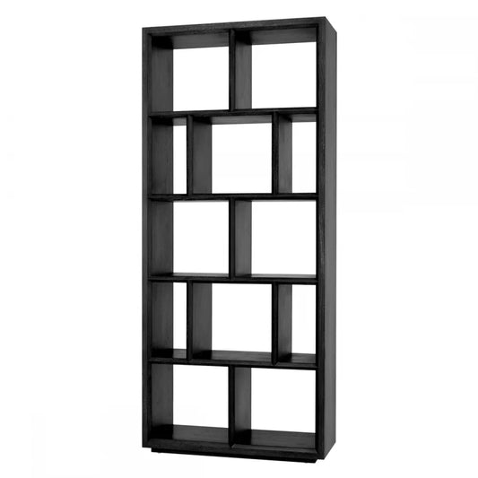 Biblioteca din Furnir de stejar Gri carbune L100xH230cm Marguesa S Eichholtz