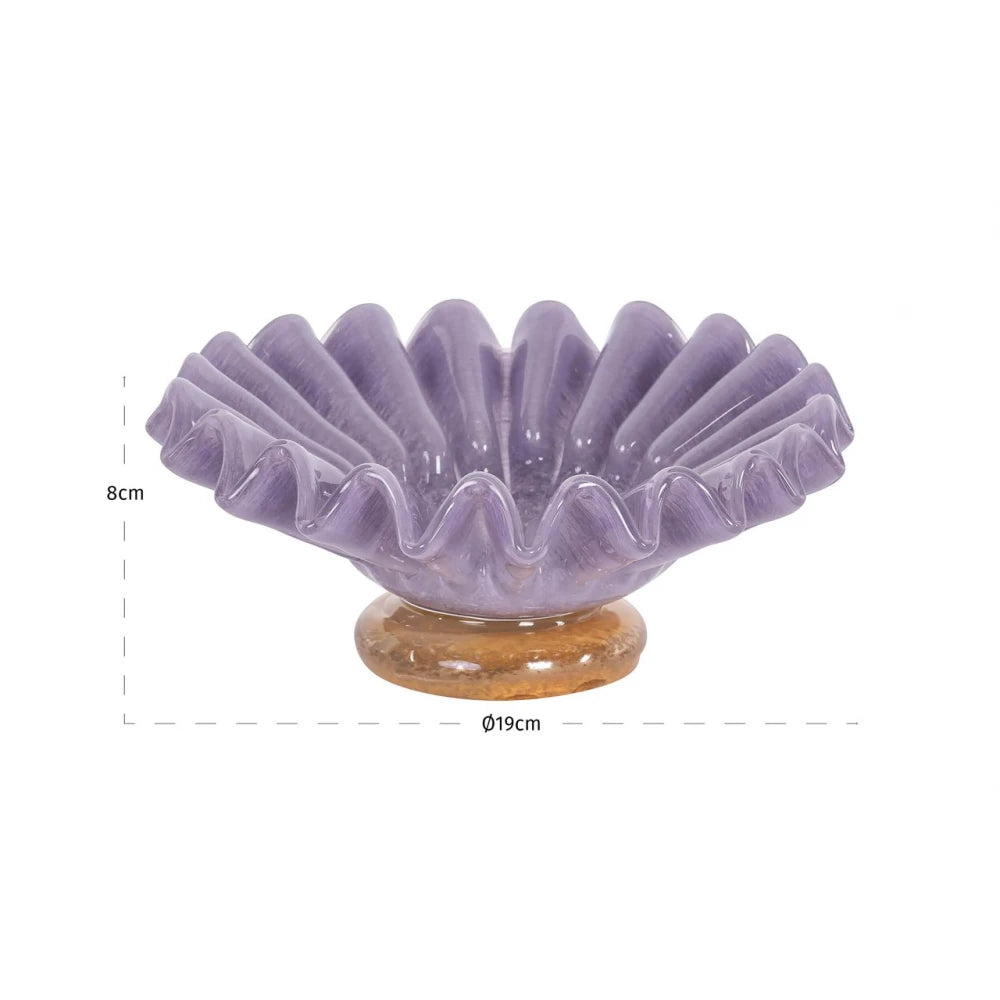 Bol decorativ din Sticla Mov D19xH8cm Beaudyle Richmond Interiors