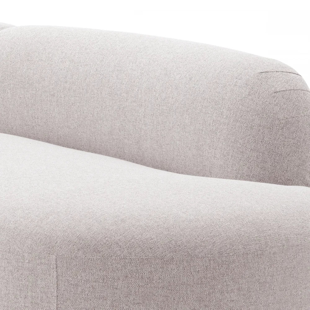 Canapea de exterior fixa de 2 locuri tapitata cu Stofa Mauritius Gri L305x111cm Bjorn S Eichholtz