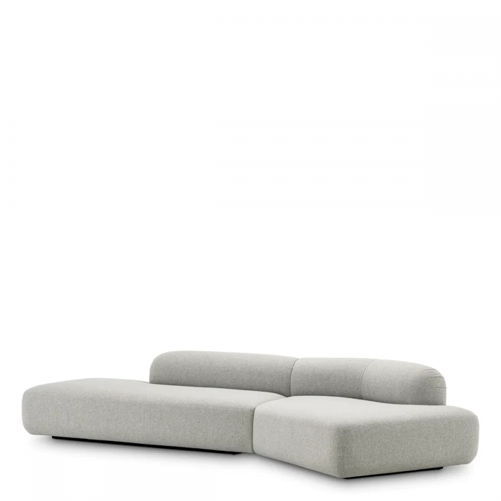 Canapea fixa tapitata cu Stofa Rêve Gri L333x119cm Taraval Eichholtz