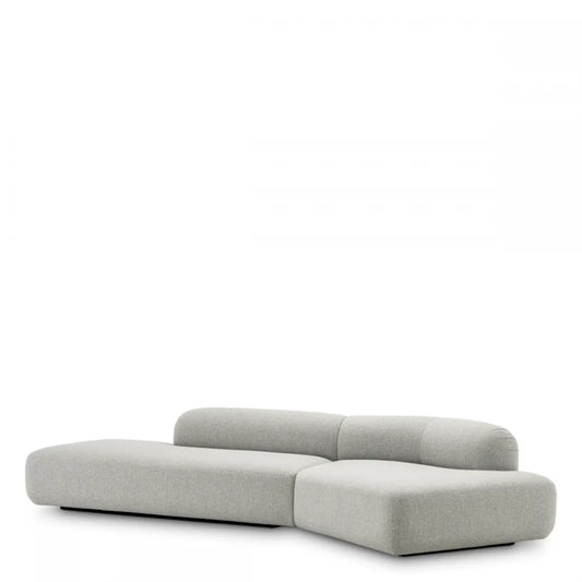 Canapea fixa tapitata cu Stofa Rêve Gri L333x119cm Taraval Eichholtz