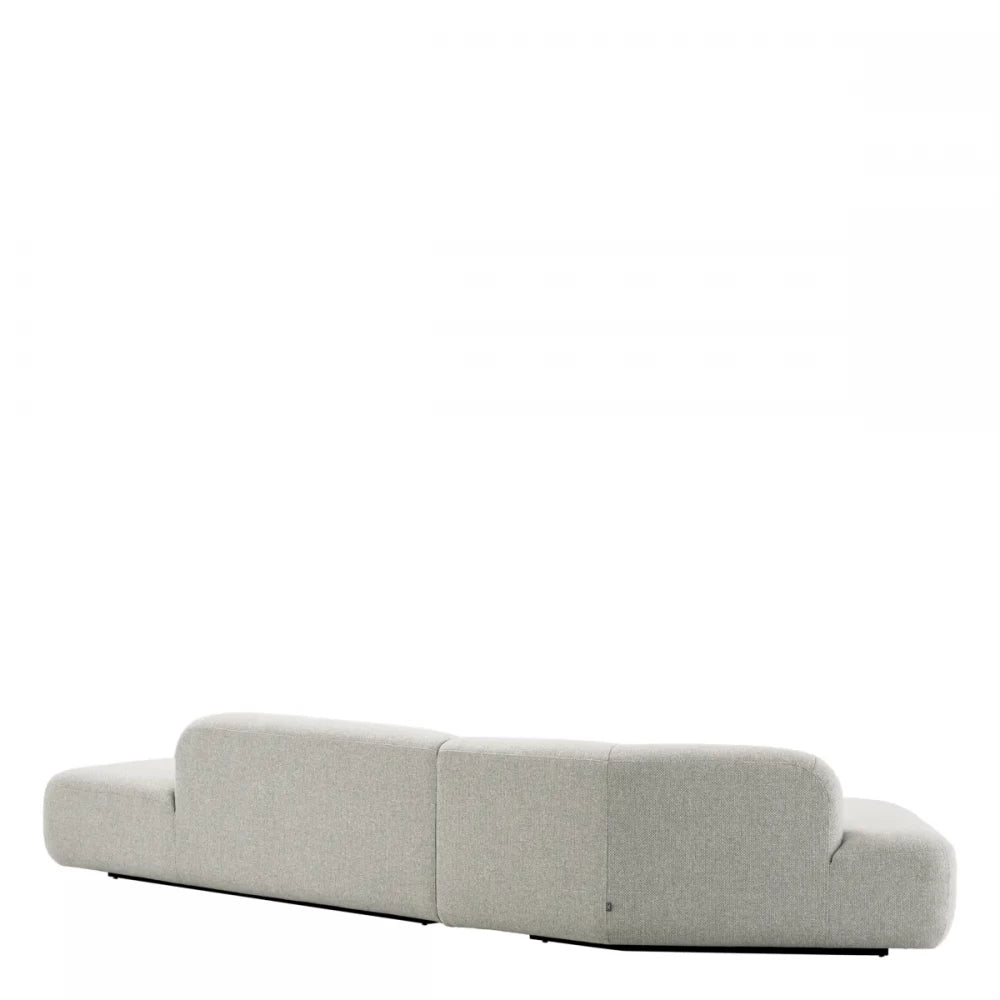 Canapea fixa tapitata cu Stofa Rêve Gri L333x119cm Taraval Eichholtz