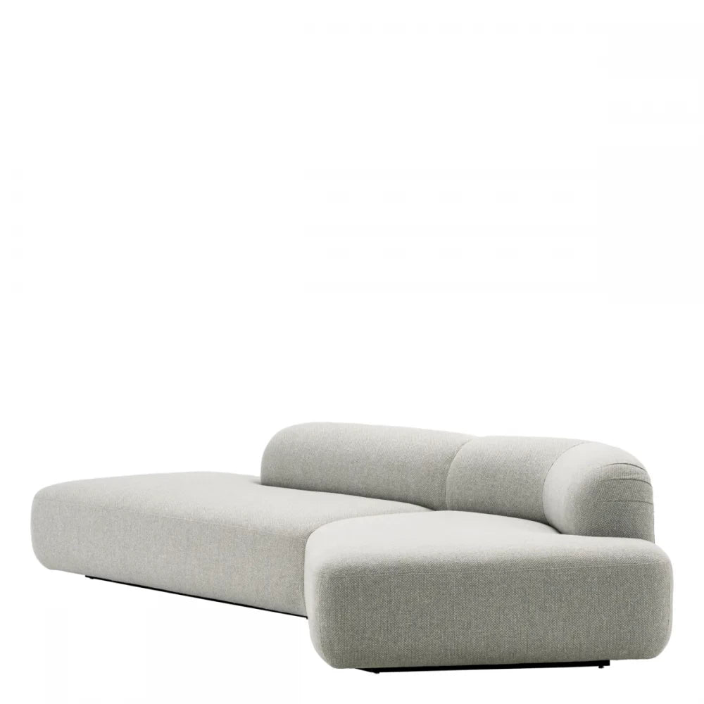 Canapea fixa tapitata cu Stofa Rêve Gri L333x119cm Taraval Eichholtz