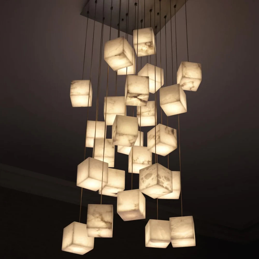Candelabru din Otel inoxdabil Alama atichizata si Alabastru Alb H180xL60cm Duboce Eichholtz