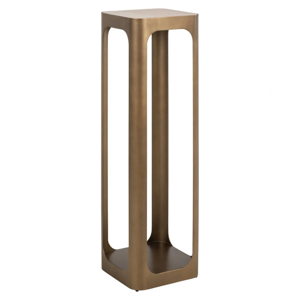Coloana din Metal Alama si Ceramica/Sticla Bej/Negru L30xH100cm Claridge Richmond interiors