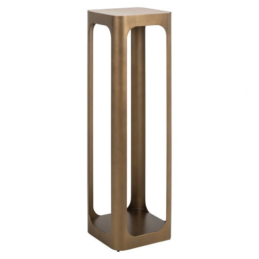 Coloana din Metal Alama si Ceramica/Sticla Bej/Negru L30xH100cm Claridge Richmond interiors