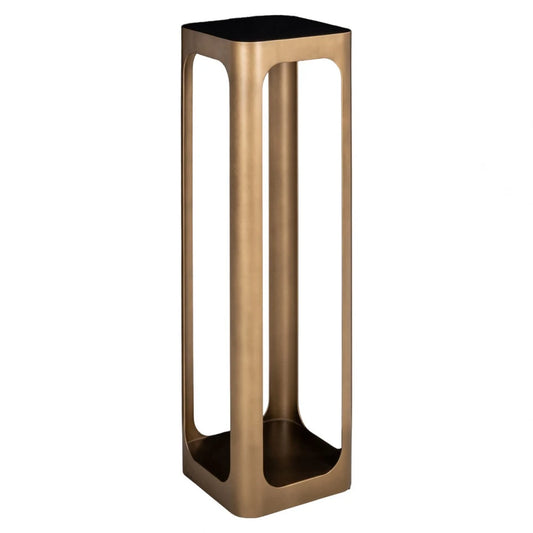 Coloana din Metal Alama si Ceramica/Sticla Bej/Negru L30xH100cm Claridge Richmond interiors