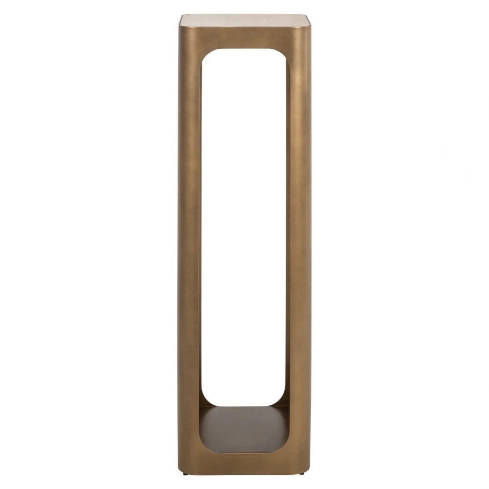 Coloana din Metal Alama si Ceramica/Sticla Bej/Negru L30xH100cm Claridge Richmond interiors