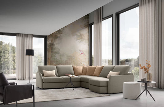 Coltar modular cu sezut retractabil L268x307cm Soho Double