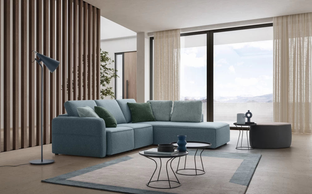 Coltar modular cu sezut retractabil L281cm Soho