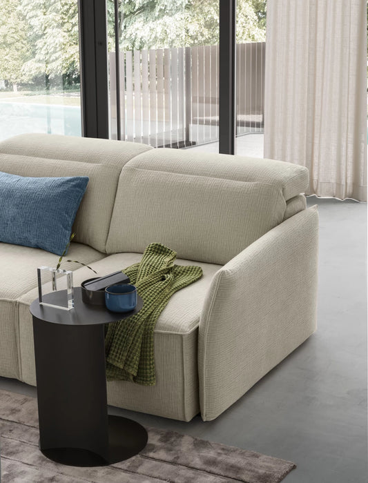 Coltar modular cu sezut retractabil si tetiera rabatabila L289cm Swan