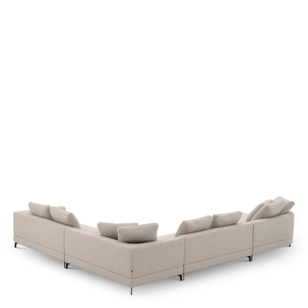 Coltar tapitat cu Stofa Aveiro Bej sand L410xA320xH65cm Moderno L Eichholtz