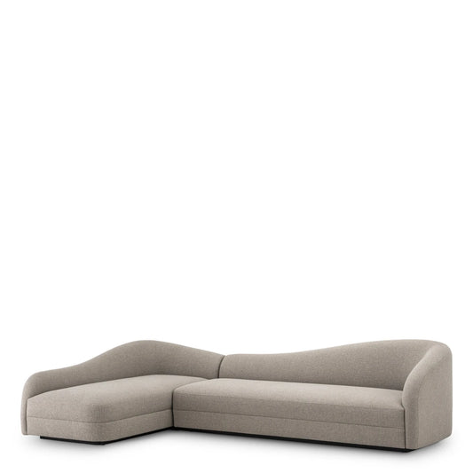 Coltar tapitat cu Stofa Reve Grej L320xA190xH82cm Divisadero Lounge Eichholtz