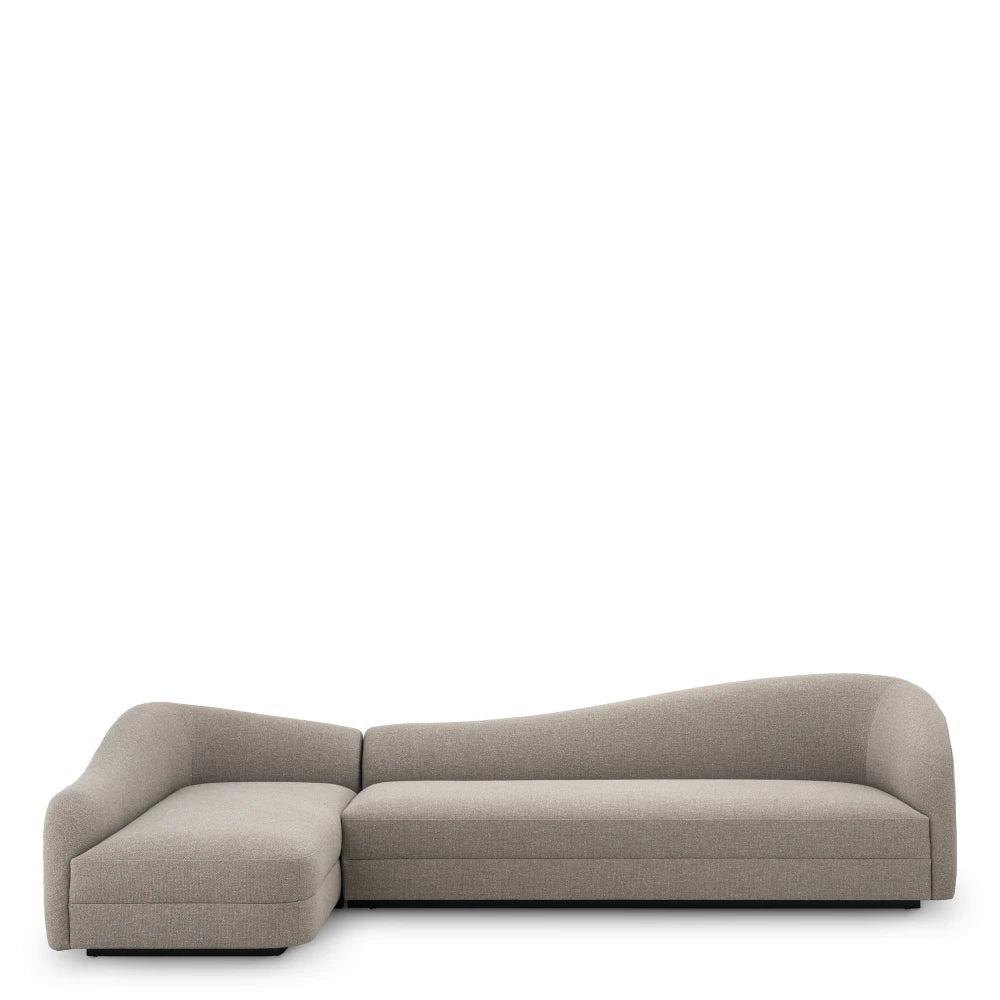Coltar tapitat cu Stofa Reve Grej L320xA190xH82cm Divisadero Lounge Eichholtz