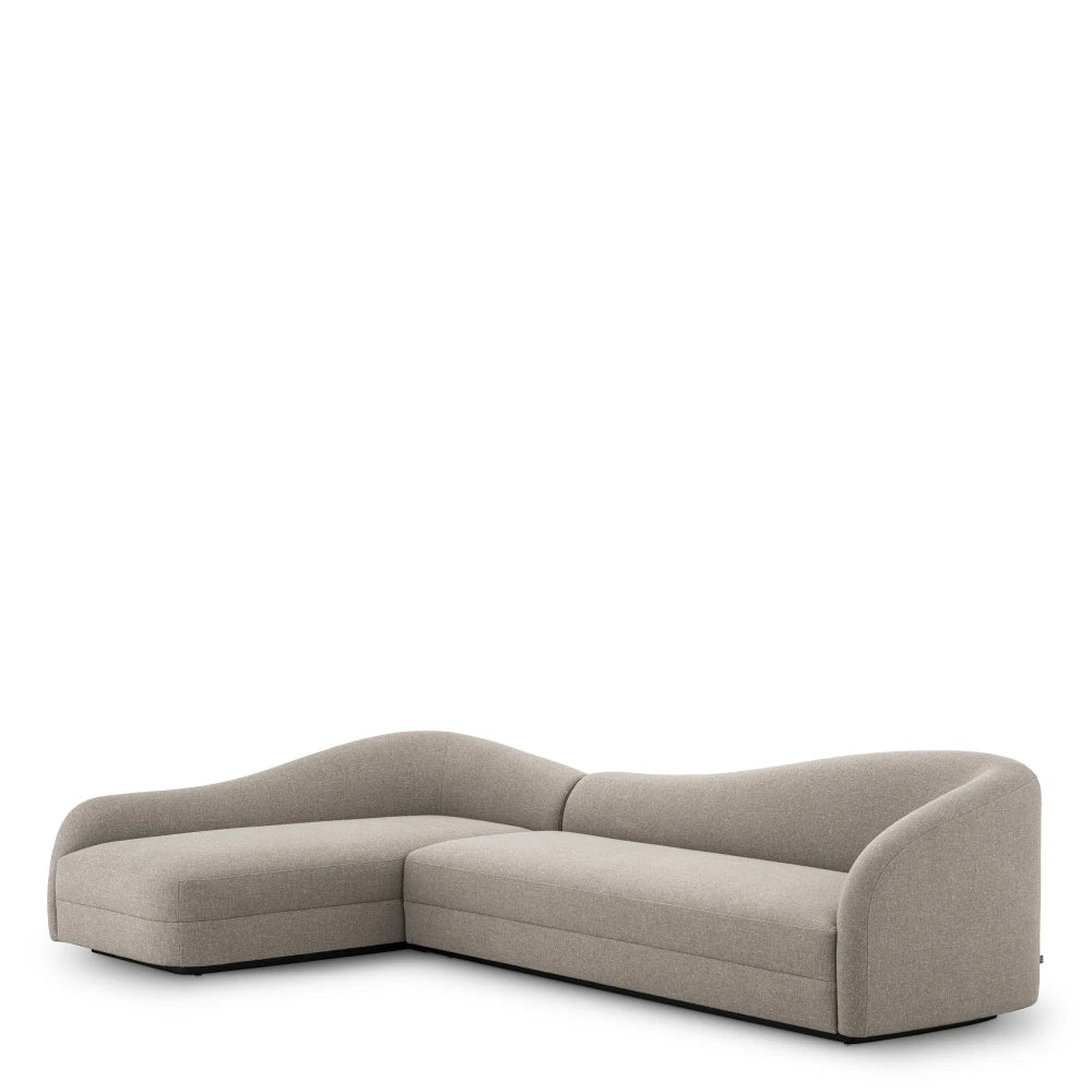 Coltar tapitat cu Stofa Reve Grej L320xA190xH82cm Divisadero Lounge Eichholtz
